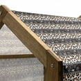 thumbnail image 4 of Zambia Pet House, Cheetah Pattern with Circles Spiral Exotic Fur Zoo Savannah Image, Outdoor & Indoor Portable Dog Kennel with Pillow and Cover, 5 Sizes, Dark Brown Orange and White, by Ambesonne, 4 of 4