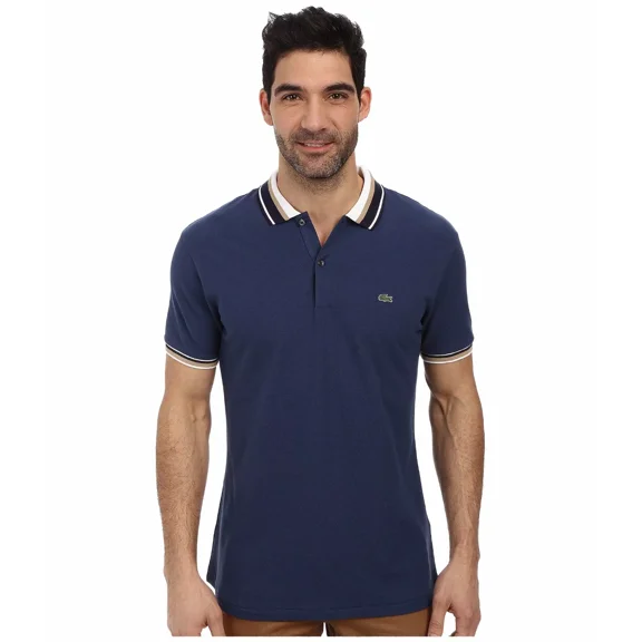 Lacoste Slim Fit Pique Polo with Neo-Piping Size 7/XLarge