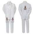 thumbnail image 3 of Baby Boy Christening Notch Lapel Suit Silver or Gold Mary On Stole & Back SM-20, 3 of 4