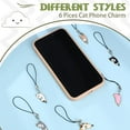 thumbnail image 7 of 6 count  Phone Charm Kawaii Cell Phone Charms Cute   Strap Aesthetic   Chain Accessories for Decoration, Backpack, Wallet,  Pendant, 7 of 7