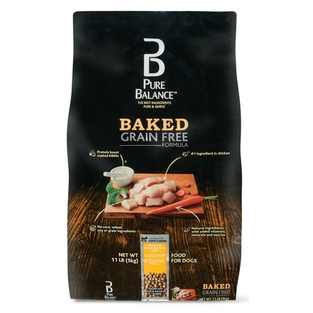 Pure Balance Baked Grain-Free Chicken with Broccoli & Carrot Recipe Dry Dog Food, 11
