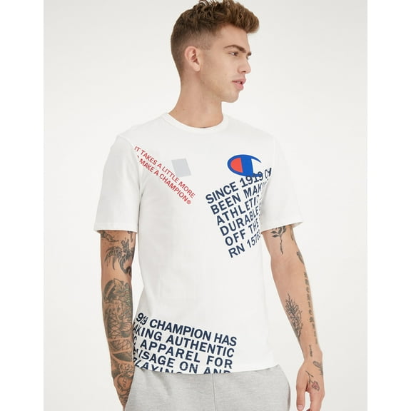 Men's Champion Behind the Label Heritage Tee White M