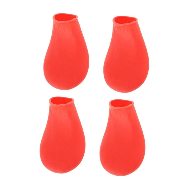Botas de lluvia antideslizante Zulema para perro gato caucho Rojo L
