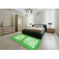 thumbnail image 4 of Ahgly Company Indoor Square Patterned Jade Green Area Rugs, 7' Square, 4 of 6