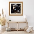 thumbnail image 3 of Stephen Chambers 20x20 Gold Ornate Wood Framed With Double Matting Wall Art Titled - Skull 37, 3 of 6