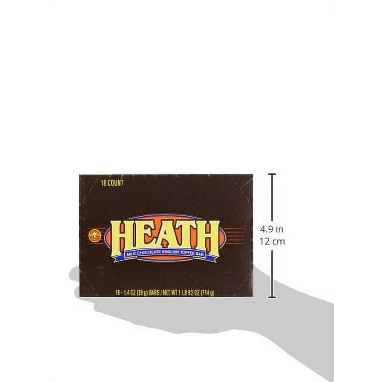 HEATH Milk Chocolate English Toffee Halloween Candy, Bulk, 1.4 Oz, Bars (18  Count) 18 Count (Pack of 1)