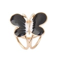 thumbnail image 1 of Mujeres bufanda hebilla Clip titular lindo mariposa seda bufandas joyería broche Negro Hugo Clip bufanda, 1 of 7