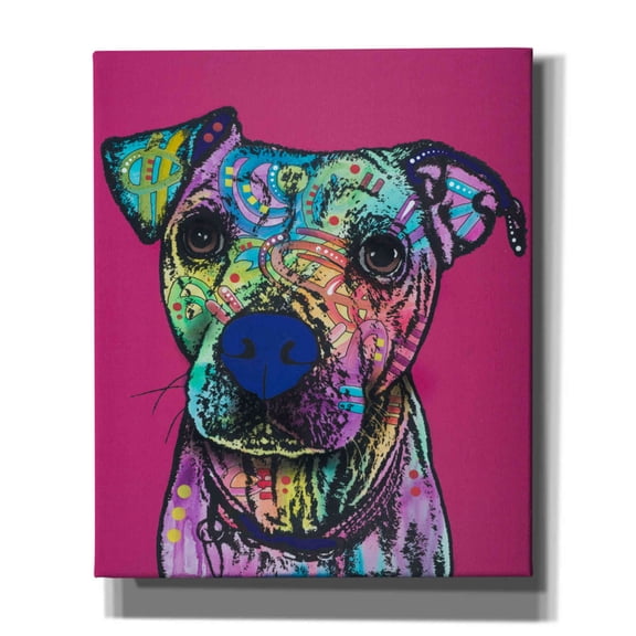 Epic Graffiti 'Rosa 23' by Dean Russo, Giclee Canvas Wall Art, 20"x24"