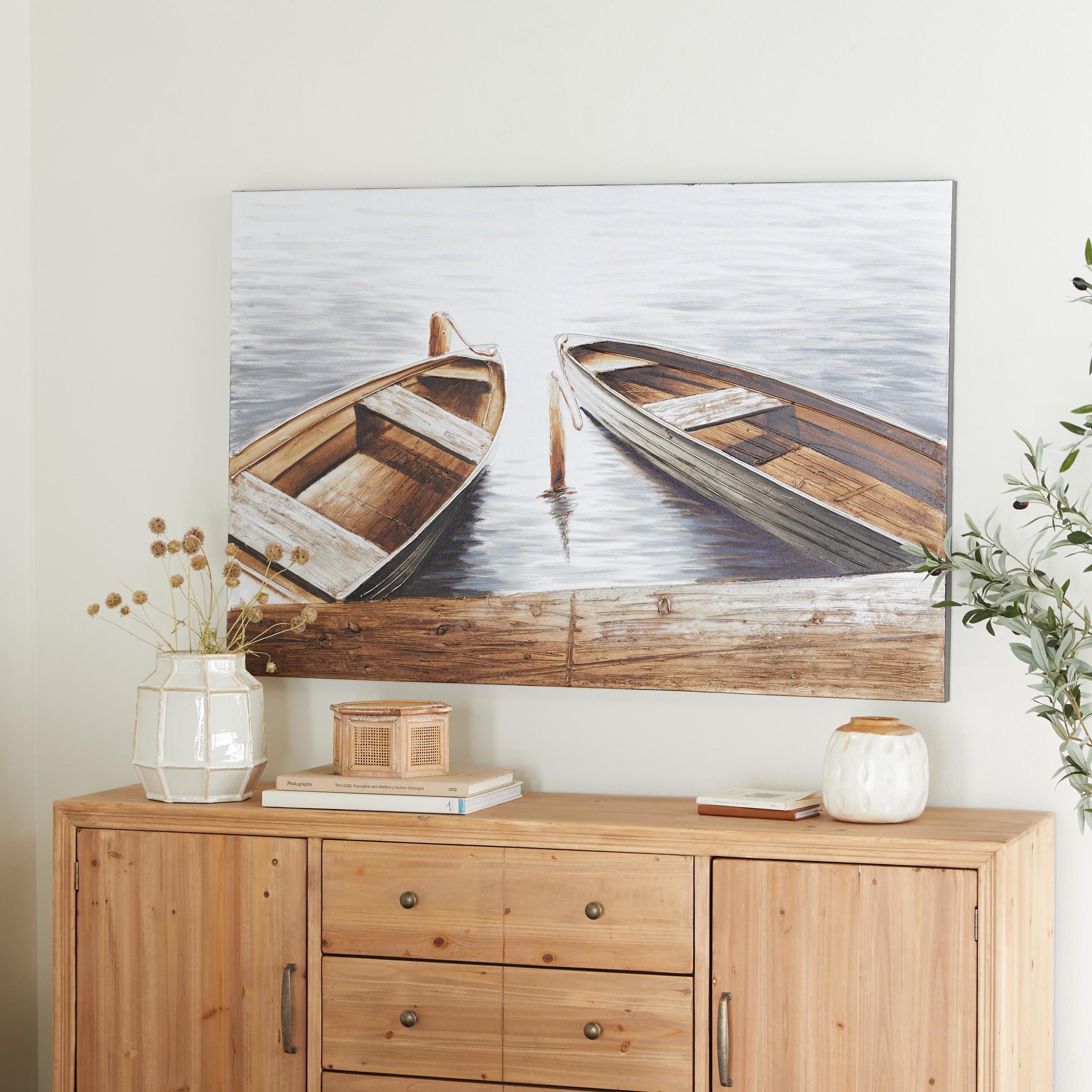 47" x 32" Unframed Sail Boat Wall Art, by DecMode