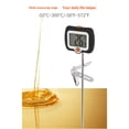 thumbnail image 4 of Digital Candy Thermometer with Pot Clip, Long Stainless Steel Probe, Instant Read Kitchen Thermometer for Cooking, Baking, and Candy Making (Black), 4 of 5