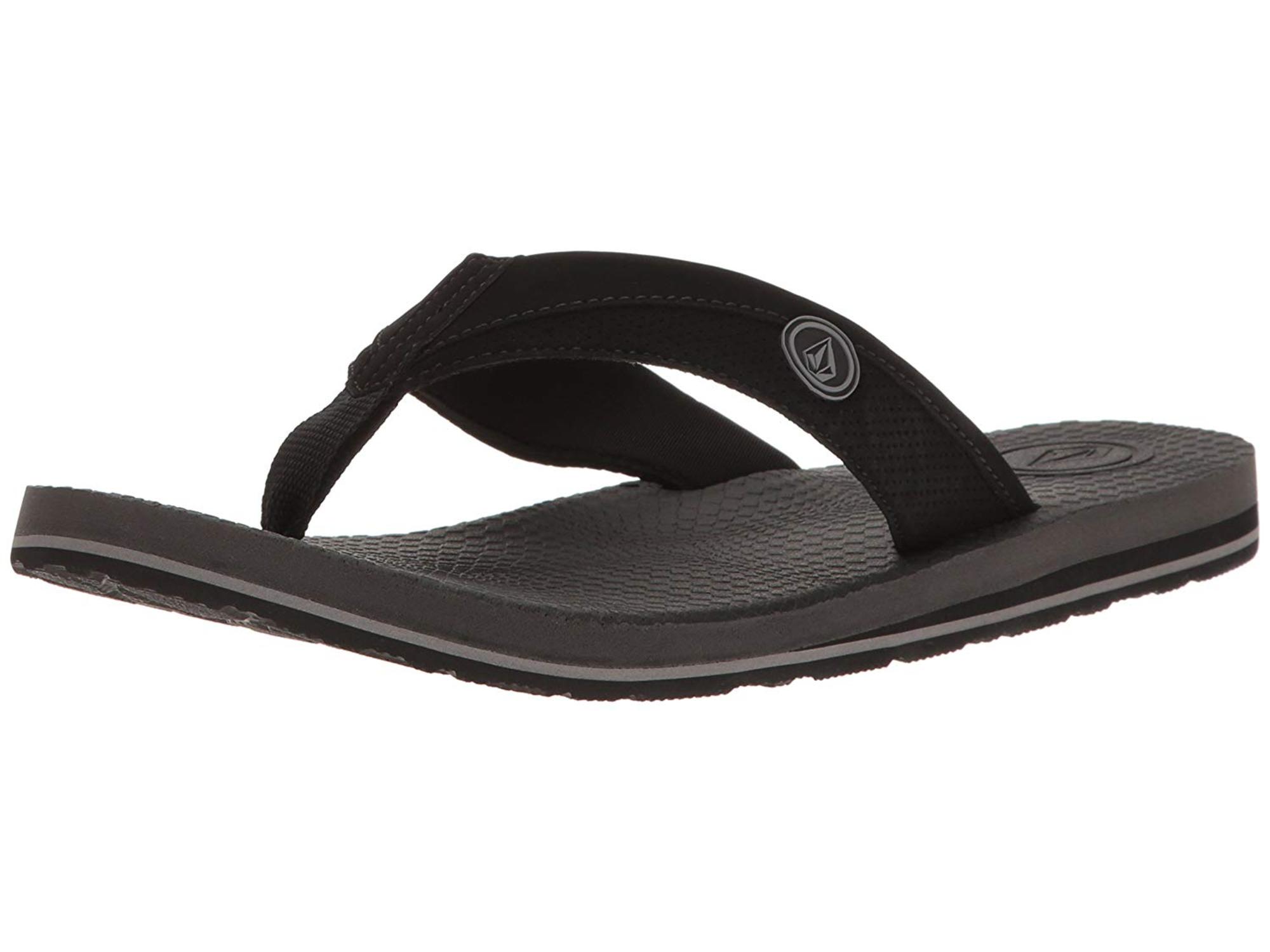 memory foam flip flops mens