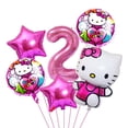 thumbnail image 4 of Globos de helio de Hello Kitty de dibujos animados para niños, decoración de fiesta de cumpleaños, número de 32 pulgadas, Baby shower, Niña, 4 of 4