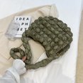 thumbnail image 3 of Bolso Nube para Mujer Bandolera Informal Nailon Acolchado Gran Capacidad (verde Retro), 3 of 9