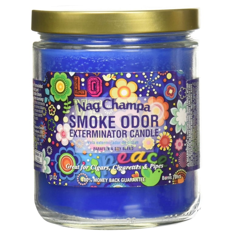 Smoke Odor Eliminator 13oz Lavender Chamomile Candle, 70 Hour Burn-Time,  Smoke Odor Exterminator
