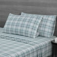 thumbnail image 3 of Road Trip America Flannel Sheets Set - Everyday Plaid - 100% Cotton Sheets - 4 Pieces Queen Size - Christmas Sheets, 3 of 4