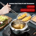 thumbnail image 1 of TidBay Stainless Steel Deep Fryer Pot with Thermometer And Oil Drip Drainer Rack Japanese Fryer Pot with Basket Oil-Proof Lid for Home Kitchen, 1 of 7