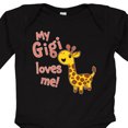 thumbnail image 4 of Inktastic My Gigi Loves Me- Cute Giraffe Boys or Girls Long Sleeve Baby Bodysuit, 4 of 5