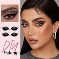 thumbnail image 3 of Lazy Eye Shadow Eyelash Patch, Lazy Eyelash Stickers, 4 Pairs Reusable Adhesive Eyelashes, Natural & Waterproof Eyelashes Makeup Stickers Instant for Women's Make Up, 3 of 7