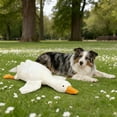 thumbnail image 2 of Large Plush Goose Dog Toy with Squeaker, Soft Stuffed Duck Toy for Medium and Large Dogs, Indoor Play and Training, 2 of 6