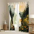 thumbnail image 3 of Feelyou Spooky Ghost Curtains Pack of 2 (42x84 Each), Horror Jungle Halloween Curtains Blackout, Rustic Farmhouse Bedroom Curtains, Curtains and Drapes Bedroom Decor, 3 of 5