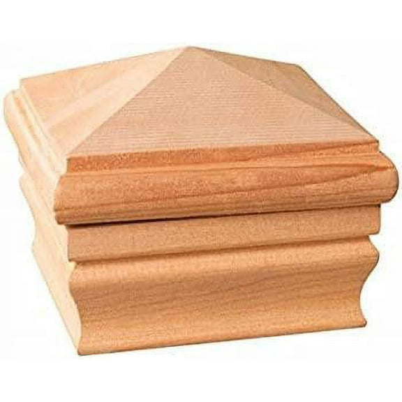 Universal Forest Products Wood Post Cap - Multicolor, 2.63" H x 4" W - 12 Pack
