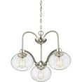 thumbnail image 4 of Quoizel Trilogy 3-Light 17" Transitional Chandelier in Brushed Nickel, 4 of 5