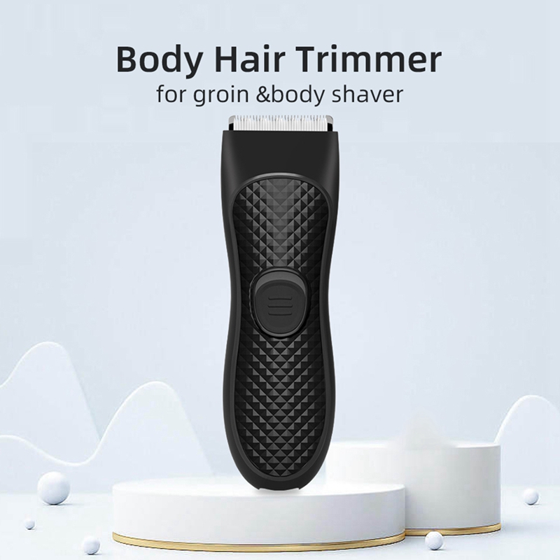 Men'S Electric Trimmer Groin Hair Trimmer Pubic Hair Removal Intimate Areas Body Clipper
