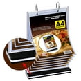 thumbnail image 4 of KAFENDA A4 Multi-Page flip Display Card Label Display Stand Detachable Label Business menu Folder T-Shaped Double-Sided 8.5 x 11, 4 of 4