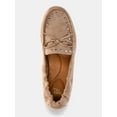 thumbnail image 4 of Time and Tru Women's Studded Faux Suede Moccasin Loafers, 4 of 5