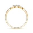 thumbnail image 2 of ANGARA Natural 0.16 Ct. Diamond Infinity Engagement Ring in 14K Yellow Gold for Women (Ring Size: 3), 2 of 8