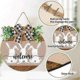 thumbnail image 5 of Rustic Wooden Bunny Welcome Sign for Easter - Round Hanging Door Décor for Home Front Door Decoration, 5 of 5