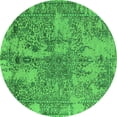 thumbnail image 1 of Ahgly Company Indoor Round Oriental Green Industrial Area Rugs, 5' Round, 1 of 4