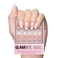 thumbnail image 1 of Press On Nails Glamnetic Mrs. Short Almond con puntas francesas, 1 of 6