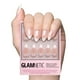 thumbnail image 1 of Press On Nails Glamnetic Mrs. Short Almond con puntas francesas, 1 of 6