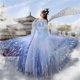 thumbnail image 4 of Conjunto de vestido de mujer con lentejuelas de estrellas Carol 2024 con degradado brillante, vestido tradicional chino Hanfu, fiesta de graduación, regalo formal de cumpleaños y Navidad, 4 of 4
