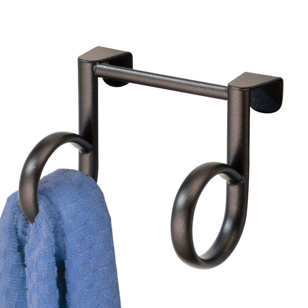 Bronze InterDesign Axis Over-The-Cabinet Kitchen Dish Towel Holder Loop