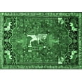 thumbnail image 1 of Ahgly Company Indoor Rectangle Animal Emerald Green Traditional Area Rugs, 8' x 12', 1 of 4