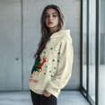 thumbnail image 2 of FOR U DESIGNS Christmas Deer Oversized Hoodies Sweatshirts Hooded Pullover for Women Size XL Long Sleeve Activewear Tops for Women Loose Fit Hoodie Tunic Winter, 2 of 7