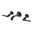 thumbnail image 1 of Pfister LG49-RH2B Rhen 2-Handle Wall Mount Bathroom Faucet, Matte Black, 1 of 1
