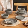 thumbnail image 6 of Malacasa Dinnerware Sets, Stoneware Plates and Bowls Set, Tableware Dishwasher Microwave Safe, Serves For 4 people, Caramel color, 6 of 8
