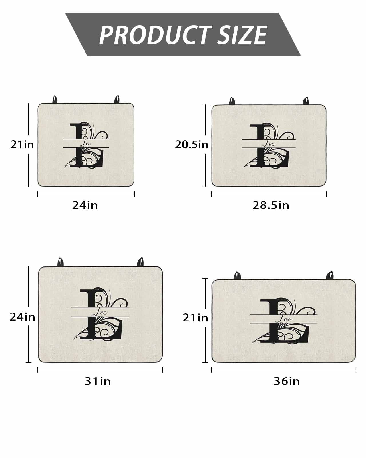 Stove Top Covers for Electric Stove, Letter L Glass Stovetop Cover Protector, Monogram Words Induction Cooktop Protector Oven Mat for Kitchen Countertop 24"x21"