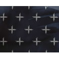 thumbnail image 4 of oneOone Georgette Viscose Fabric Plus Sign Kasuri Printed Fabric 1 Yard 42 Inch Wide, 4 of 4