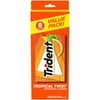Trident Tropical Twist Sugar Free Gum, Value Pack, 8 Packs of 14 Pieces (112 Regular Size Pieces)