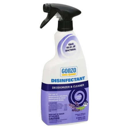Gonzo Lavender Scent Disinfectant Deodorizer and Cleaner 24 oz. 1 pk