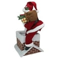 thumbnail image 4 of Northlight 16.5" Red and White Santa Claus Going Down a Chimney with Gifts Christmas Decor, 4 of 6