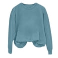 thumbnail image 5 of Womens Crewneck Sweatshirt Trendy Fall Fashion Clothes Soft Pullover for School, 5 of 6