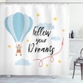 thumbnail image 1 of Ambesonne Dream Shower Curtain, Hot Air Balloon Stars Clouds, 69"Wx70"L, Multicolor, 1 of 3