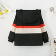 thumbnail image 4 of Chbgutlmr Baby Boy Girl Clothes Color Block Jacket Hooded Loose Lightweight Fall Coats for Kids 2-10 Years, 4 of 8