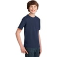 thumbnail image 4 of Port Company Youth Cotton Essential T-Shirt Navy L., 4 of 4