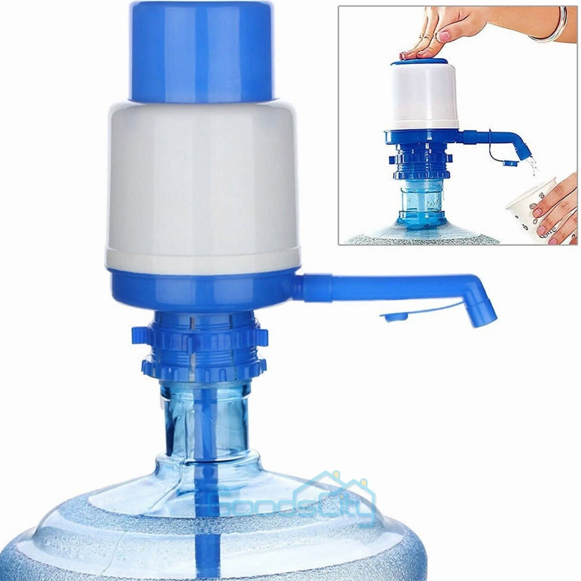 4/5/6 Gallon Hand Press Water Pump Dispenser Manual Bottled Drinking Water +Hose